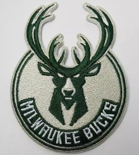 Milwaukee Bucks Logo Iron on Patch 8cmx6.2cm